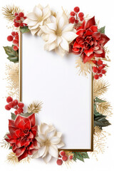 Obraz premium flowers christmas on background