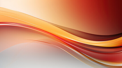 Smooth black and orange waves flow in a tranquil, abstract design with a vibrant gradient.