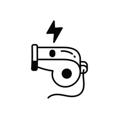 Whistle icon vector stock illustration