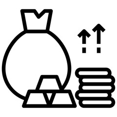 profit,assets,benefit,business and finance,Gold Ingots.svg