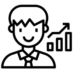 broker,businessman,stock market,user,professions and jobs.svg