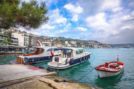 Bebek bay in Istanbul scenic waterfront view