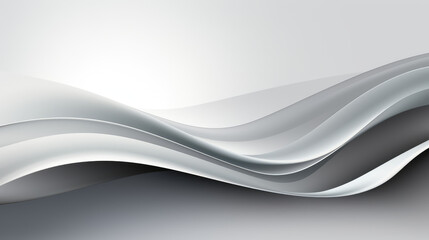 Trendy sleek silver, grey, red and white waves in a luxurious abstract design.