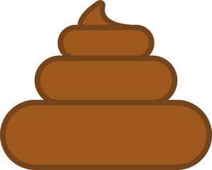cartoon vector of a poop