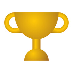 vector of a golden cup