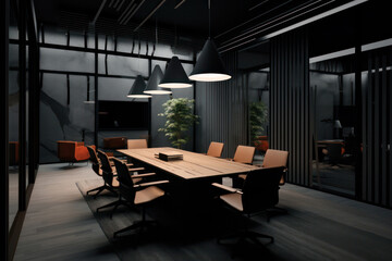 Modern Executive Meeting Room - Designed for Productive Discussions and Decision-Making.