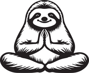 illustration of cartoon sloth