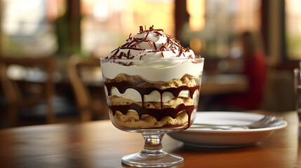 chocolate ice cream HD 8K wallpaper Stock Photographic Image 