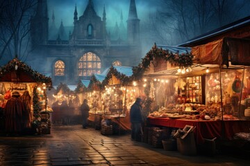 Christmas Market Vendors - Generative AI