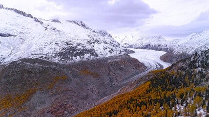Switzerland, Aletschgletscher, Alaica Glacier, aerial photography, glaciers