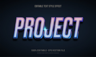 Fototapeta premium Editable text effect vibrant color. Text style effect. Editable fonts vector files.