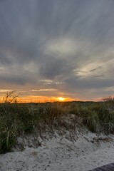 Sonnenuntergang am Strand von Juist