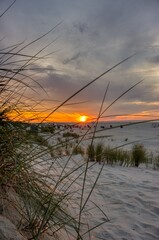 Sonnenuntergang am Strand von Juist