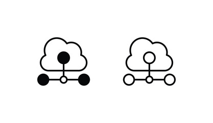 Connection icon design with white background stock illustration