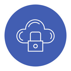 Obraz premium Cloud security Icon