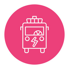 Electric Bus Icon
