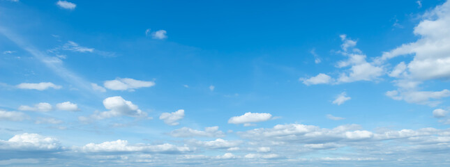 summer blue clouds. gradient light white background . Beautiful clouds in the sunlight. The winter...
