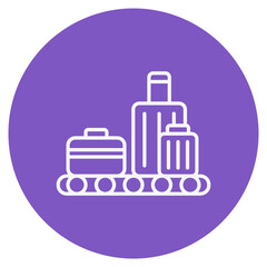 Luggage Conveyor Icon