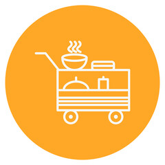 Airplane Food Trolley Icon