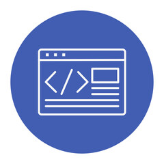 Fototapeta premium Web Programming Icon