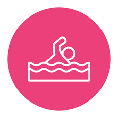 Fototapeta premium Swimming Icon