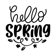 Spring Lettering Quotes For Printable Posters, Cards, Tote Bags, Or T-shirt design. 