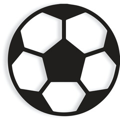 Soccer ball icon. football simple black style, Soccer Ball Icon on White Backgrounds
