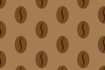 Coffee beans pattern background