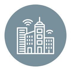 Fototapeta premium Smart City Icon