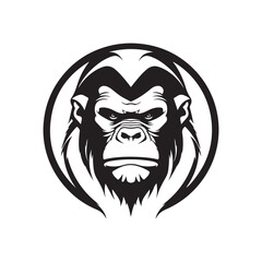 Gorilla Head Image vector