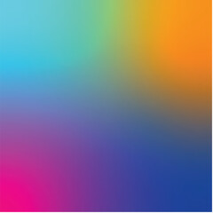 Color gradient, gradation circle, vector grain noise texture holographic blur abstract background. Color watercolor gradient blend mesh of neon iridescent colors gradation
