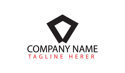 Fototapeta premium Vector logo design template with black and red triangles. Can be used as an icon for application or corporate identity
