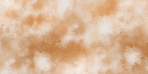abstract orange and brown smoke clouds isolated on white background.Soft orange watercolor background for your design, watercolor background concept for banner, poster, vCard, invitation ,wallpaper. 