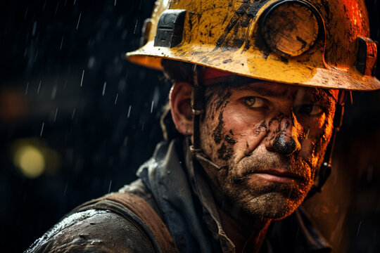 Beneath the Surface: Intense Labor as a Mine Worker in Industrial Excavation.