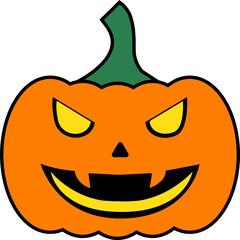 Halloween pumpkin emoticon