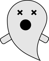 cute funny happy halloween ghost