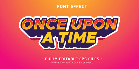 editable vector sticker text effect