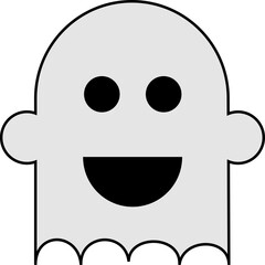cute funny happy halloween ghost