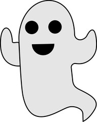 cute funny happy halloween ghost