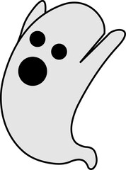 cute funny happy halloween ghost