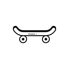 Skateboarding icon vector stock illustration