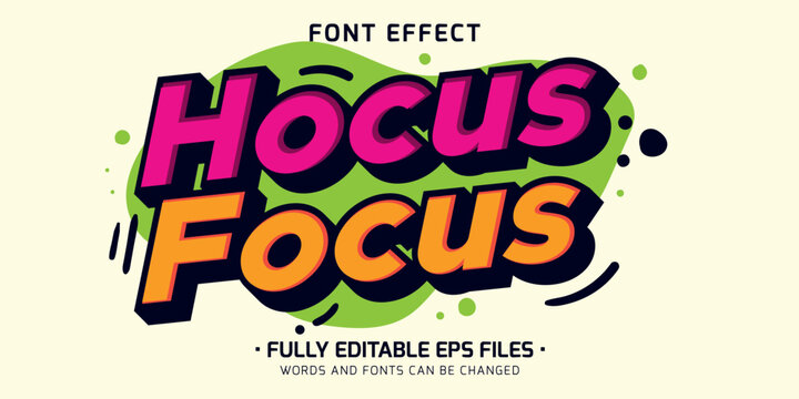 editable comic text effect cartoon font style