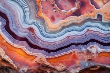 Agate Rock Gradient Surface Texture, Natural Stone Background with Smooth Color Transitions - obrazy, fototapety, plakaty