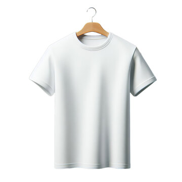 white t shirt png no background for mockup