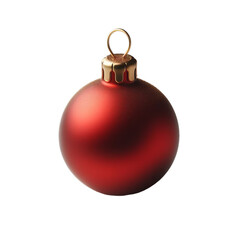 red Christmas ball png no background