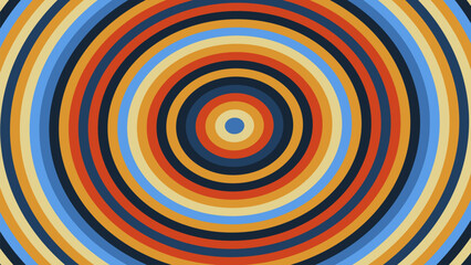 Radial Colorful 80s - 90s Abstract Background. Vector Illustration