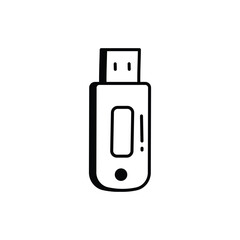 Usb Drive icon vector stock illustration