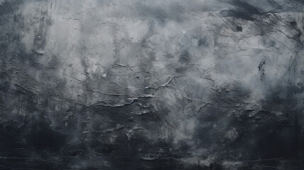 Closeup of abstract rough black art painting texture