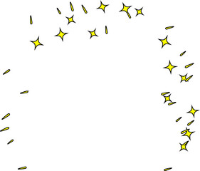 retro stars confetti