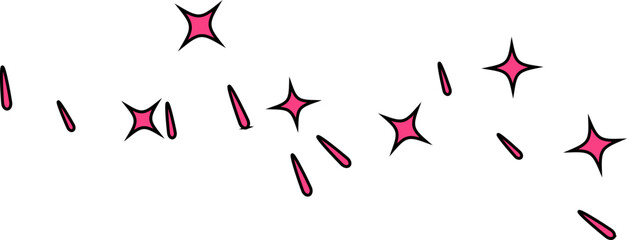 retro stars confetti